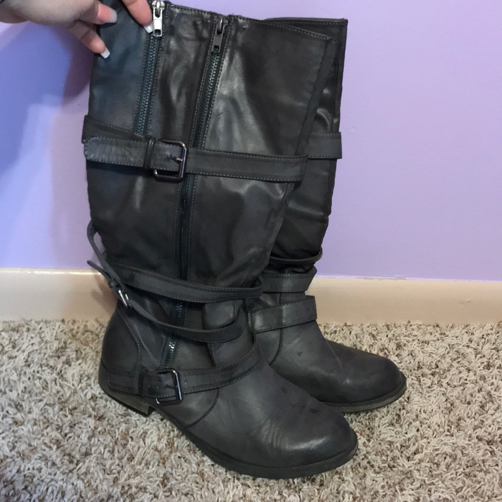 Grey Boots